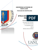 Etica Sociedad Y Profesion: Universidad Autonoma de Nuevo Leon