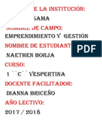 Nombre de La Institución