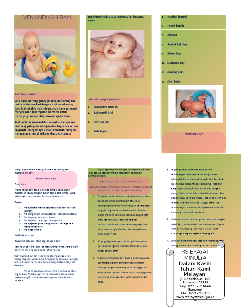 Leaflet Memandikan Bayi PDF