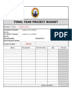 Student Claim Form