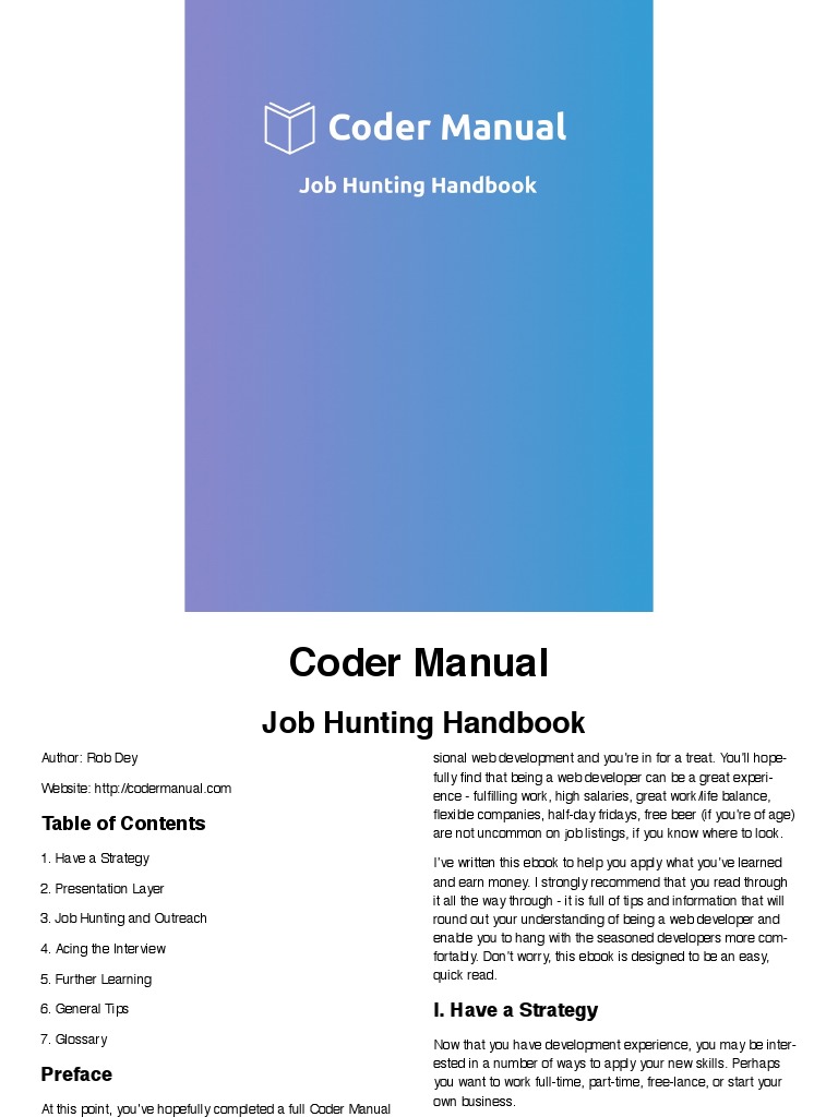 Job Hunting Handbook Ruby On Rails Employment Free 30day Trial