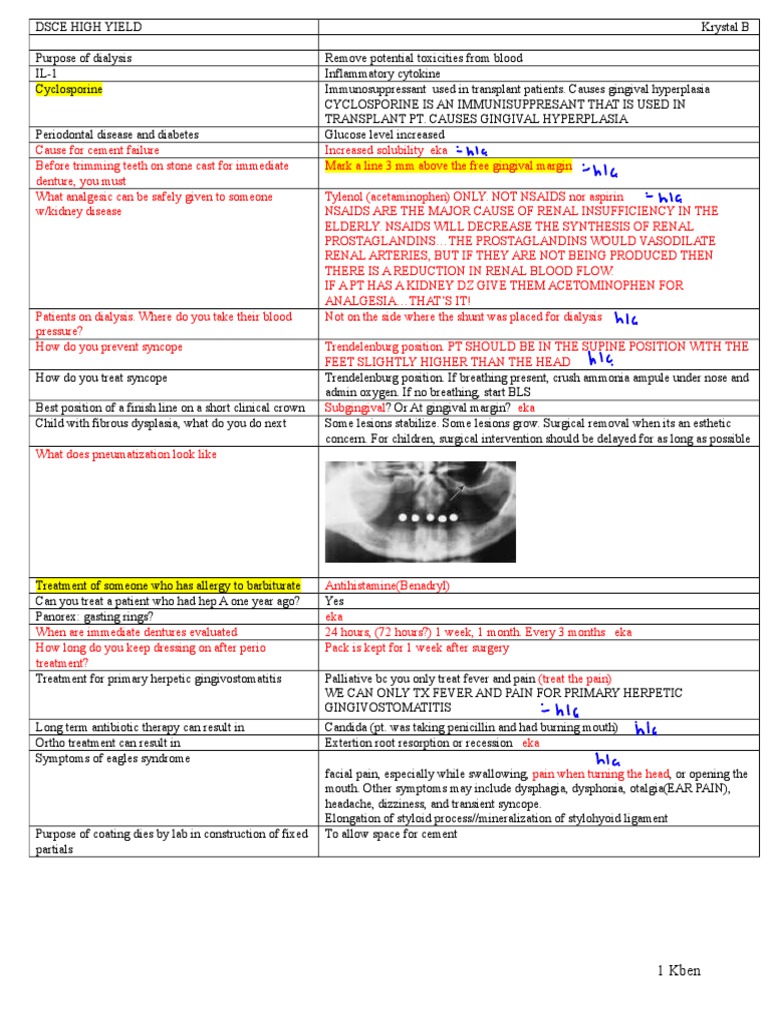 Dialysis and Dental Considerations | PDF | Dentures | Tooth Enamel