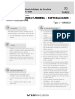 PGE Tecnico Da Procuradoria - Especialidade - Contabilidade (TP-COR) Tipo 1