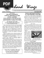 July 2007 Island Wings Newsletter Vashon-Maury Island Audubon