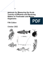 USEPA - Method of Measuring The Acute Toxicity of Effluents and Recieving Water To Freshwater and Marine Organism PDF