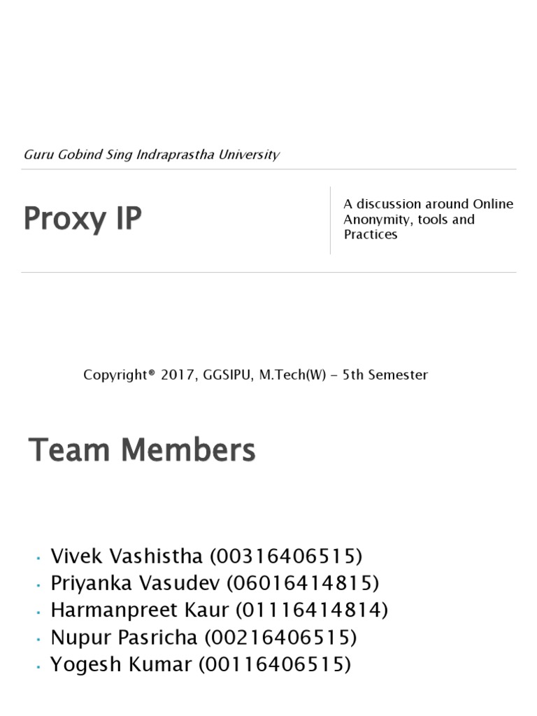 Proxy Ip Proxy Server Virtual Private Network