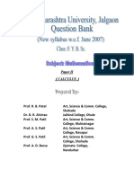 F. Y. B. Sc. (Mathematics) Question Bank-II PDF