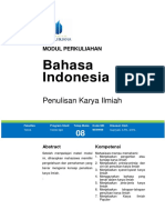 Modul 8. Penulisan Karya Ilmiah Elearning Selasa E-307