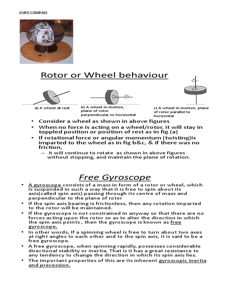 Gyroscope Dynamics and Properties | PDF | Gyroscope | Rotation