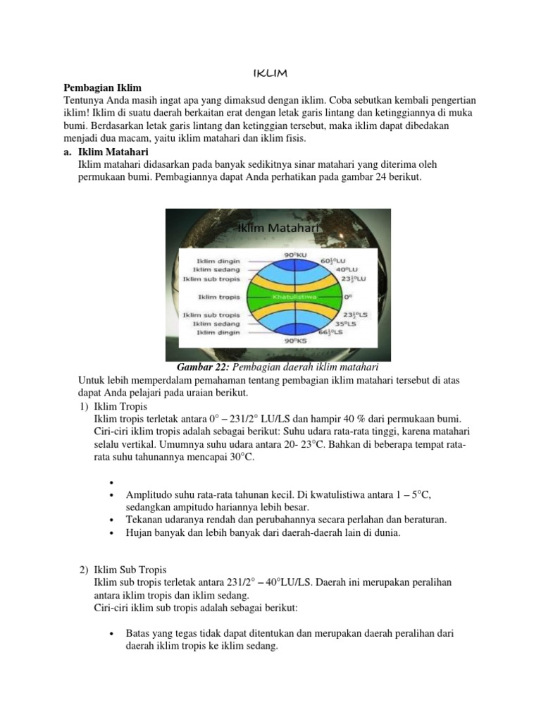 IKLIM | PDF | Sains & Matematika