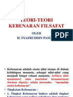 TEORI-TEORI KEBENARAN FILSAFAT OLEH H.SYAFRUDDIN PASUAY..pptx