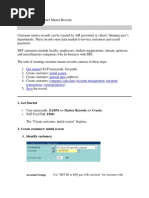 FD01 Create Customer Sap SD Module