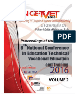 Proceedings of the NCIE TVET 2016 Vol 2