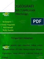 Kelompok 1 Fitogeografi (Adaptasi Marfologi)