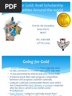 Going For Gold 25 Oct 2014