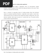 Single Phase Motor Controller For Washing Machine Application