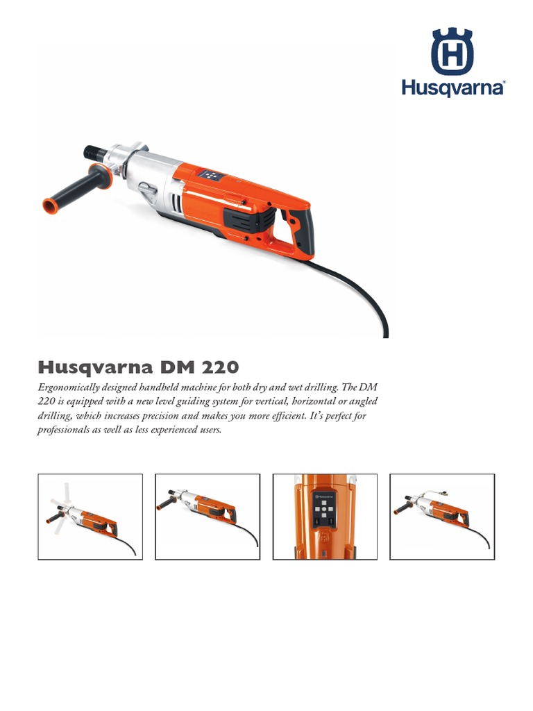 Husqvarna core drill dm220 deals
