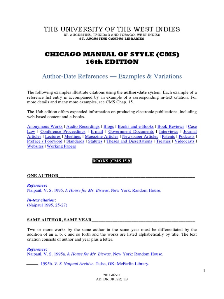 chicago style thesis