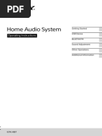 Sony Home Audio System (Gtx-xb7)