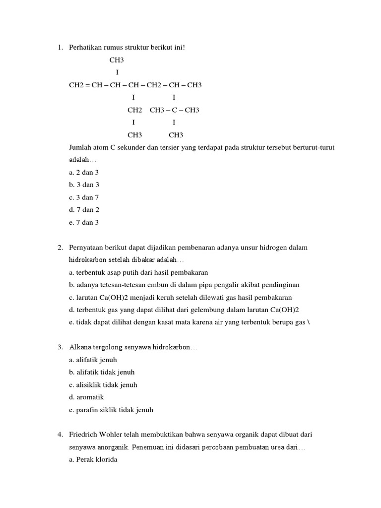Soal Alkana Pdf