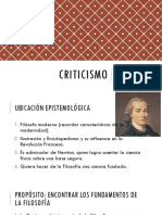 Criticismo - Kant