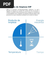 Limpieza CIP y COP en la Industria | PDF | Detergente | Temperatura