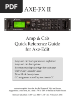 Amp & Cab Quick Reference