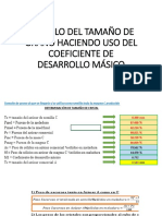 Cálculo Del Tamaño de Grano Haciendo Uso Del Coeficiente de Desarrollo Másico