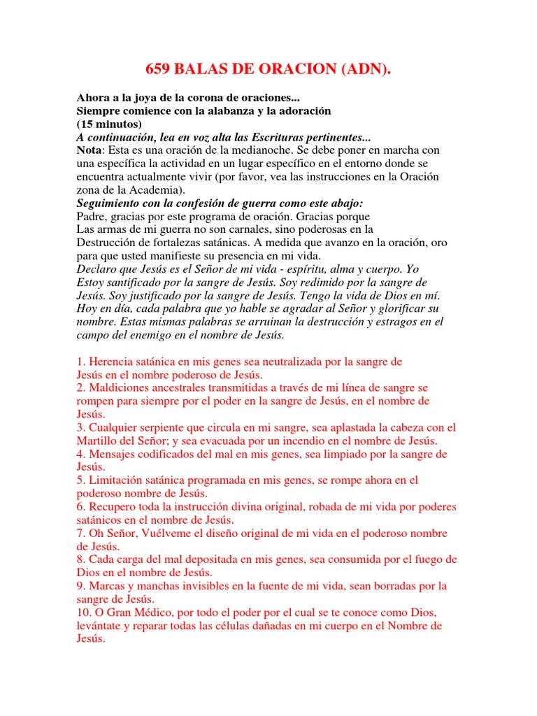 659 Balas De Oracion Adn Jesus Oracion