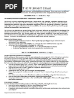 Fulbright Essay Guidelines and Examples | PDF | Yale University | Essays