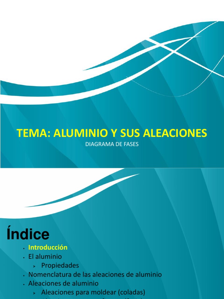 Aleaciones de Aluminio y Nomenclatura | PDF | Aluminio | Aleación
