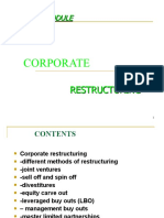 Corporate Restructuring 3 Module