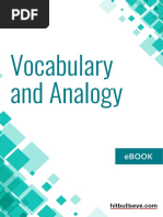 Vocabulary Analogy Ebook