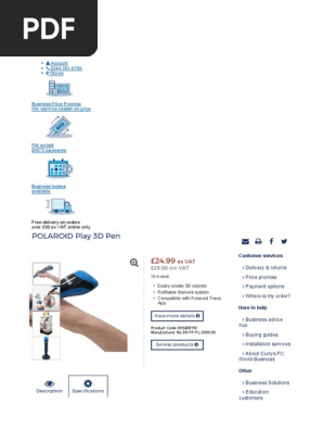3D pen descriptions