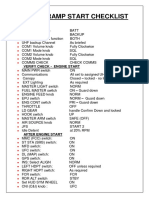 Simple Ramp Start Checklist