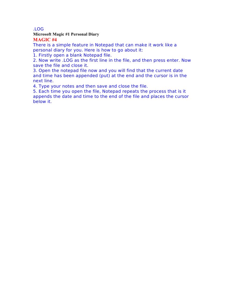 Microsoft Magic | PDF