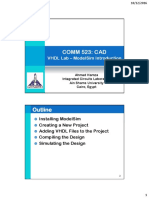 Comm 523: Cad: VHDL Lab - Modelsim Introduction