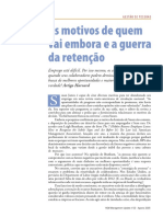 Artigo - Os Motivos de Quem Vai Embora e a Guerra Da Retencao