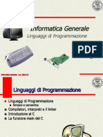 Compilatori Interpreti e Il Linguaggio C