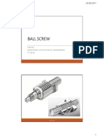 Ball Screw: MCL211 Department of Mechanical Engineering Iit Delhi