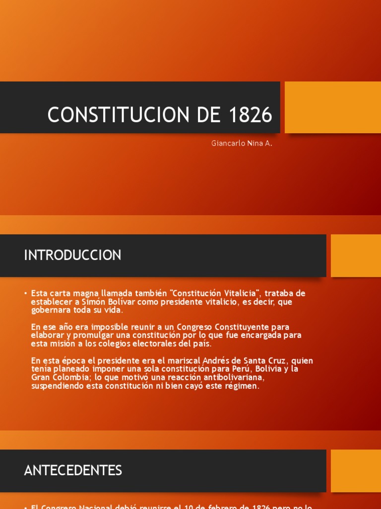 Constitucion de 1826 PDF Constitución Formas de gobierno