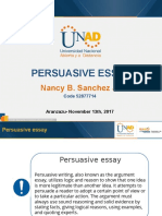 Persuasive Essay - Nancy Sanchez