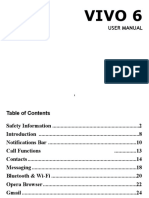 Vivo 6 Manual en Web