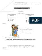 Pronombres Personales Fichas y Ejercicios