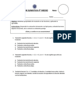 Evaluación Sumativa 4to Medio Nota