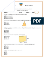 Prueba Sintesis Matematicas 6°