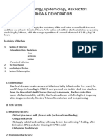 DIARRHEA & DEHYDRATION: DEFINITION, ETIOLOGY, EPIDEMIOLOGY, RISK FACTORS