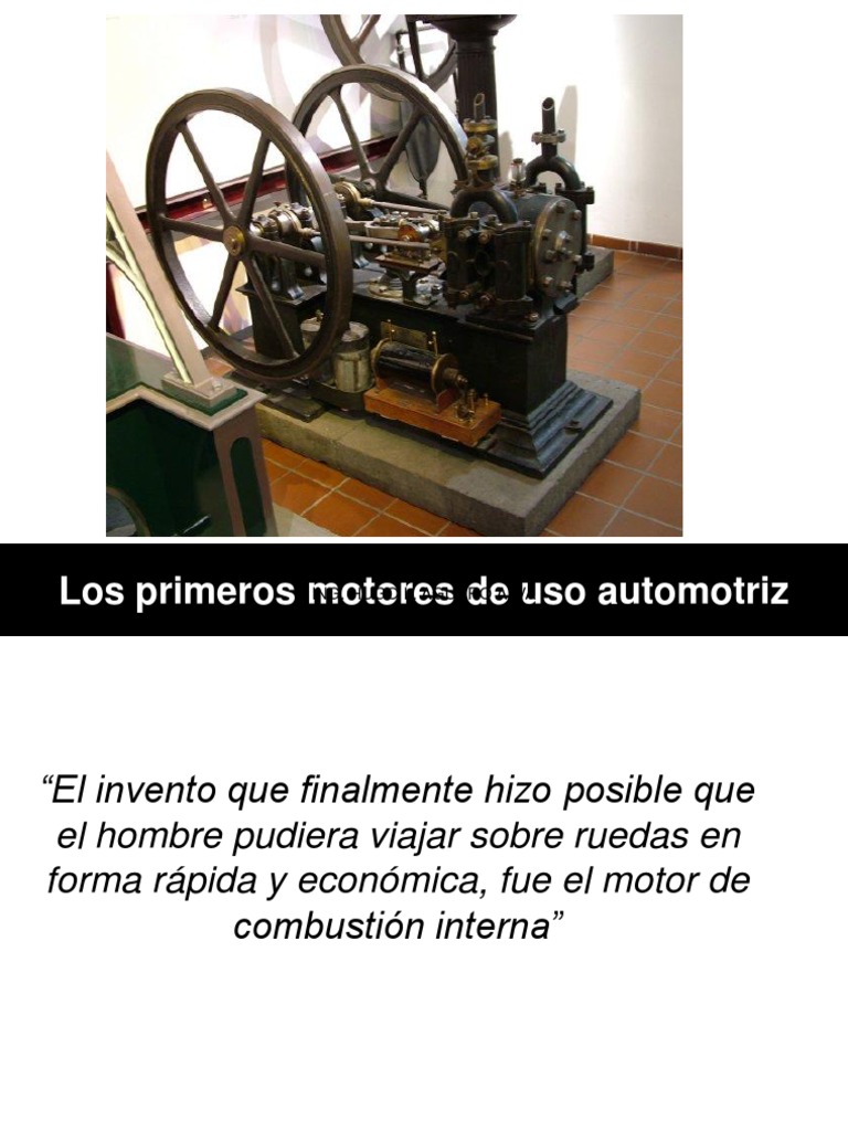 Historia Los Primeros motores de combustion interna.pdf Motor de combustión interna Coche
