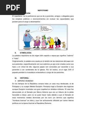 Nepotismo Gobierno Politica