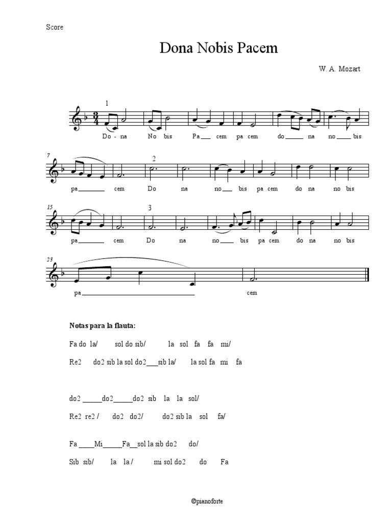 Dona nobis pacem pdf